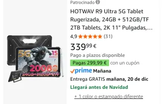 HOTWAV R9 ULTRA Tablet 512GB 24GB RAM precintada