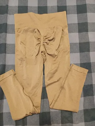 Leggings Push Up Shein Beige