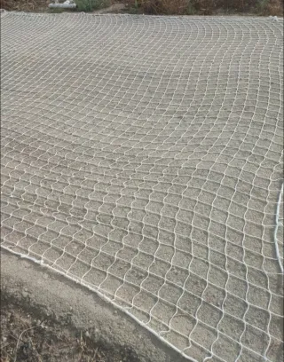 Red de seguridad obra 5x11m blanca