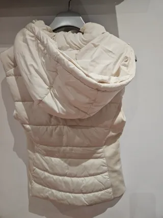 Chaleco Zara Talla M Beige