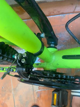 Bicicleta infantil verde