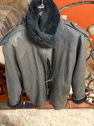 Cappotto in vera pelle shearling donna vintage