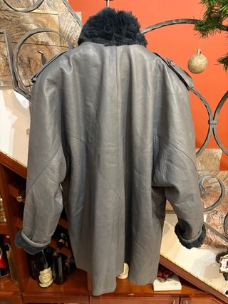 Cappotto in vera pelle shearling donna vintage