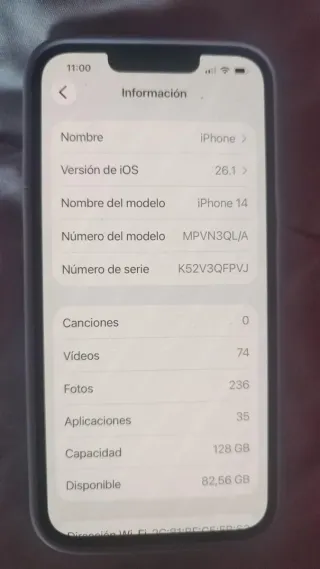 iPhone 14 Apple Sin caja