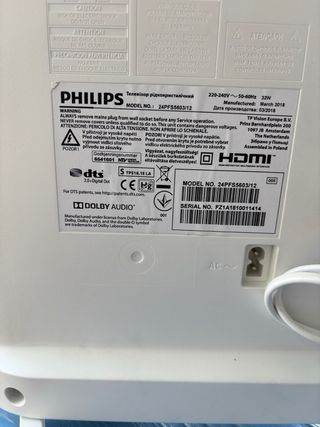 Televisor Philips Blanco