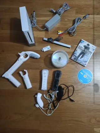 Nintendo Wii con accesorios y juegos