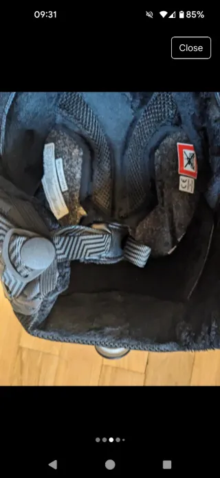 Casco y gafas de snowboard