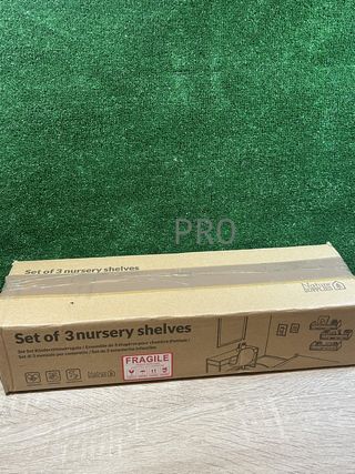 Juego de 3 estantes de madera NATURE SUPPLIES