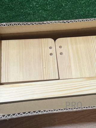 Juego de 3 estantes de madera NATURE SUPPLIES