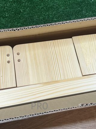 Juego de 3 estantes de madera NATURE SUPPLIES