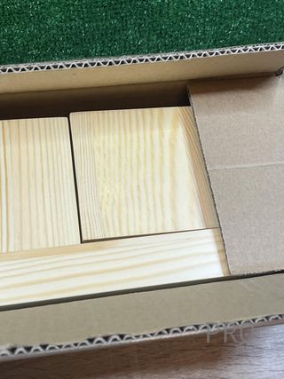 Juego de 3 estantes de madera NATURE SUPPLIES