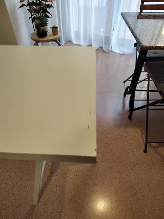 Escritorio Ikea Blanco - patas lerberg, linnmon