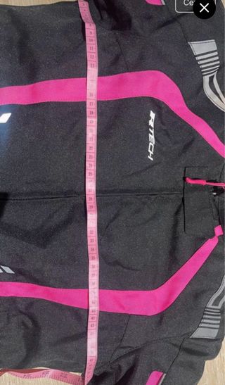 Chaqueta Moto R-Tech Negra y Rosa