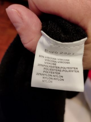 Falda de punto larga negra