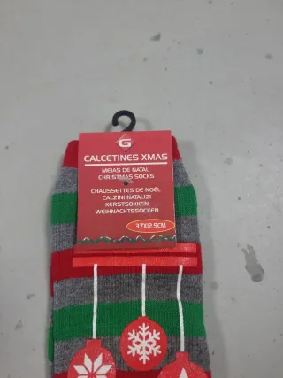 Calcetines Navideños Papá Noel Dedos Separados