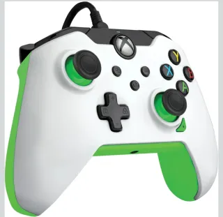 Mando Xbox PDP Neon White Compatible Pc