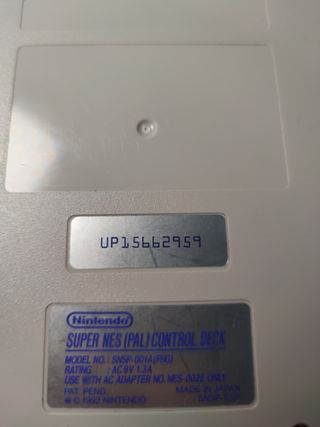 Consola Super Nintendo SNES