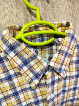 Camisa Lacoste cuadros manga larga