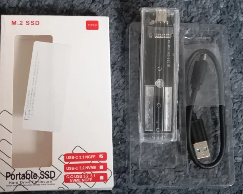 Caja Externa M.2 SSD USB-C
