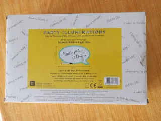 Lampada Scritta Fumetto Have Fun Today