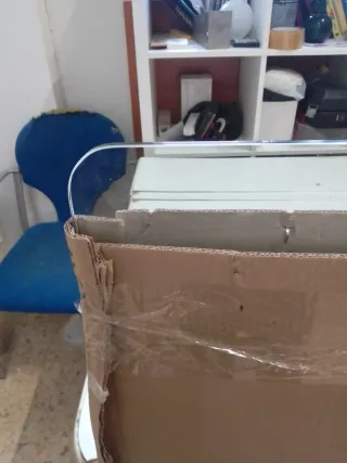 Cristal biselado para mesa 120X60x1 cm