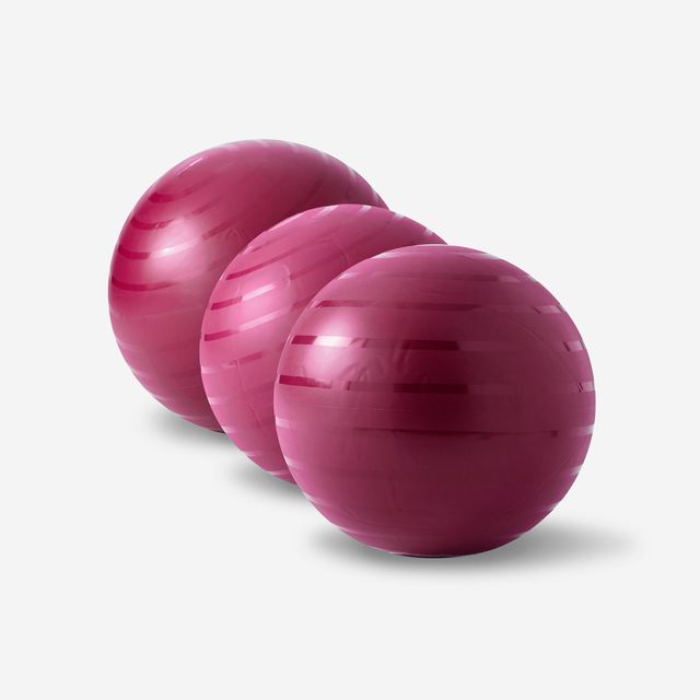 Fitball Pelota Pilates Resistente Talla S - 55 cm Burdeos