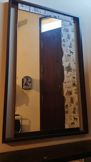 Mueble de entrada con espejo