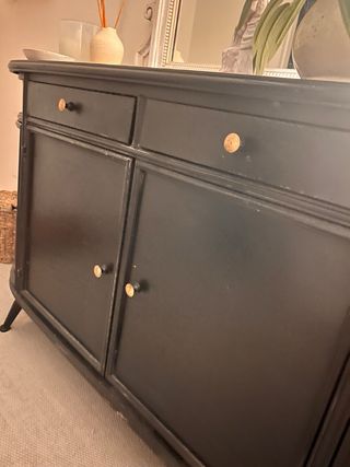 Aparador consola negro madera