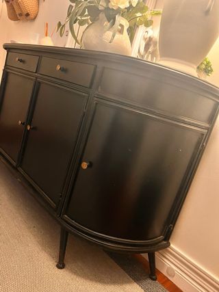 Aparador consola negro madera