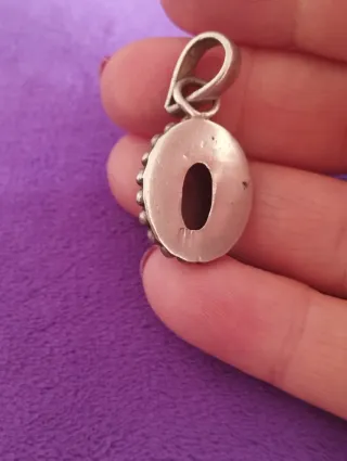 Colgante Plata Ley Granate Natural Artesanal
