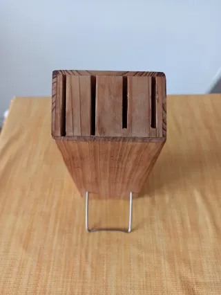 Porta coltelli in legno con supporto