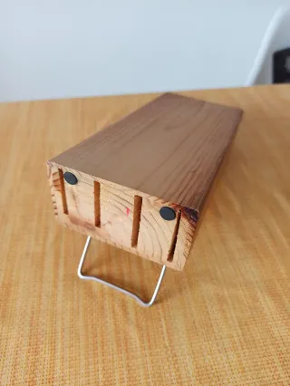 Porta coltelli in legno con supporto