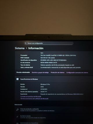 Portátil ASUS TUF Gaming F15 Negro