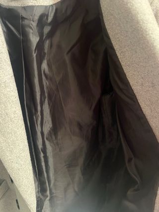 Abrigo paño gris doble botonadura Pimkie