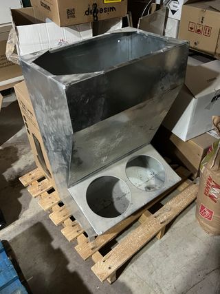 Comedero Tolva Cerdos 2 Huecos Metal