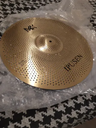 Platos de batería mudos (ride y crash) SIN USAR