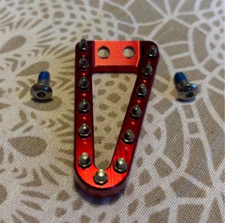 Pedal Freno Moto Aluminio Rojo para KTM