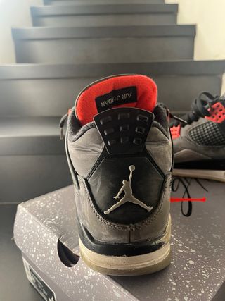 Nike Jordan 4 Retro Grigio Rosso Tg 42