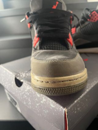 Nike Jordan 4 Retro Grigio Rosso Tg 42