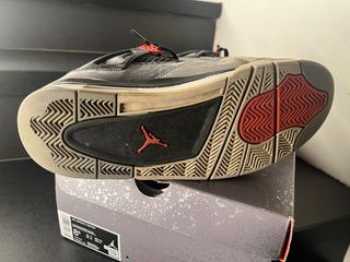 Nike Jordan 4 Retro Grigio Rosso Tg 42