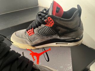 Nike Jordan 4 Retro Grigio Rosso Tg 42