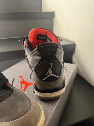 Nike Jordan 4 Retro Grigio Rosso Tg 42