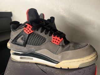 Nike Jordan 4 Retro Grigio Rosso Tg 42