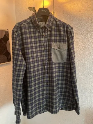 Camisa Scalpers cuadros azul y verde