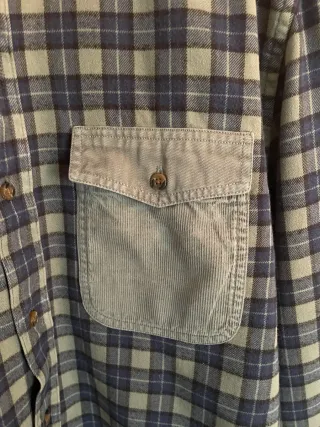 Camisa Scalpers cuadros azul y verde