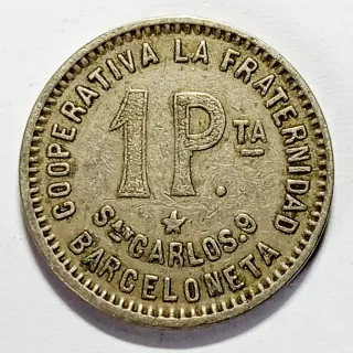 BAU3 3. Cooperativa Fraternidad 1 peseta 1915