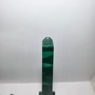 Coppia Di Obelischi Lastronati Malachite 30.5 cm