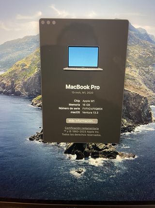 MacBook Pro Apple M1 14 16GB Plata