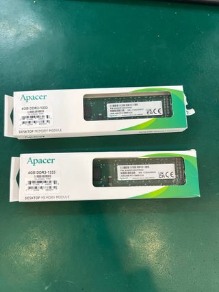 2x Módulos Memoria RAM Apacer DDR3 4GB
