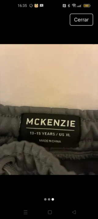 Pantalón cargo McKenzie verde oliva